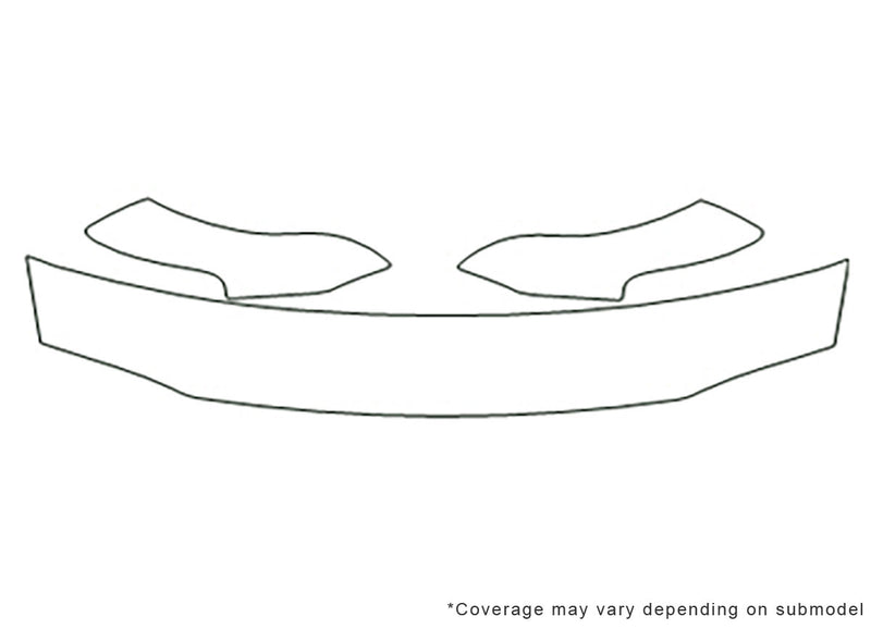 town and country Avery Dennison Clear Bra Hood Precut PPF Diagram