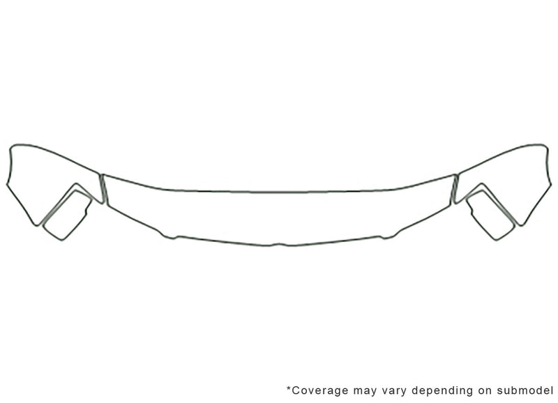 town and country Avery Dennison Clear Bra Hood Precut PPF Diagram