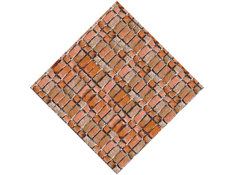 Cinnamon Red Brick Vinyl Wrap Pattern