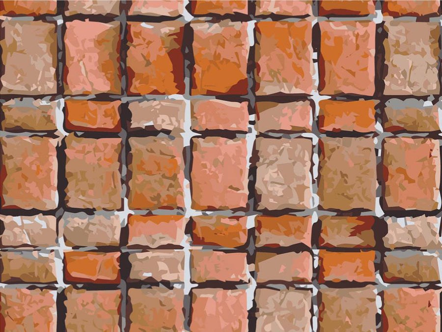 Cinnamon Red Brick Vinyl Wrap Pattern~Rwraps Series 914 Digitally Printed Vinyl Wrap~0