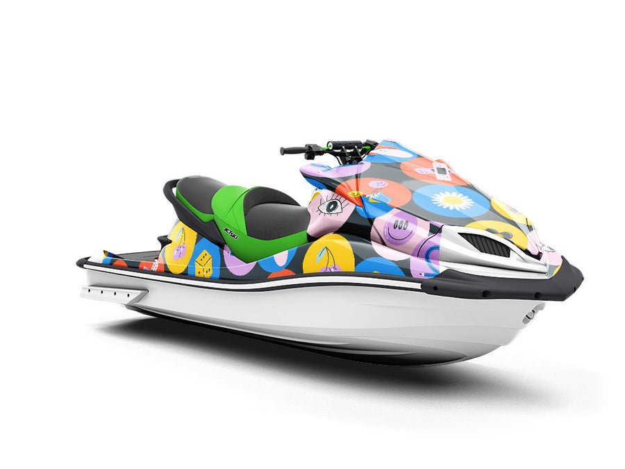 Circular Reasoning Sticker Bomb Jet Ski Vinyl Customized Wrap