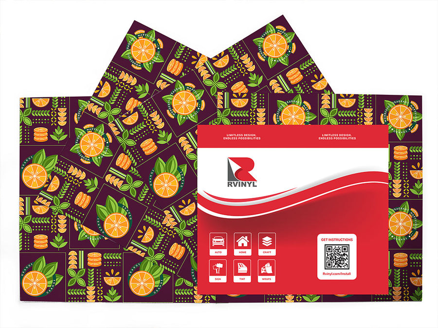 citrus champion fruit Craft Vinyl Sheet Pack