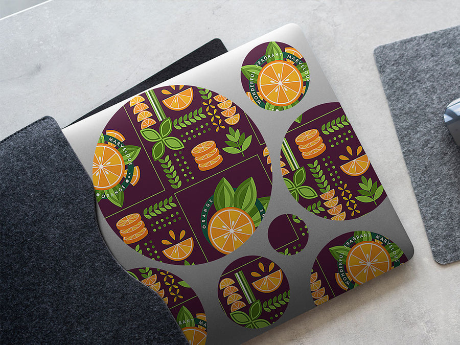 citrus champion fruit DIY Laptop Stickers