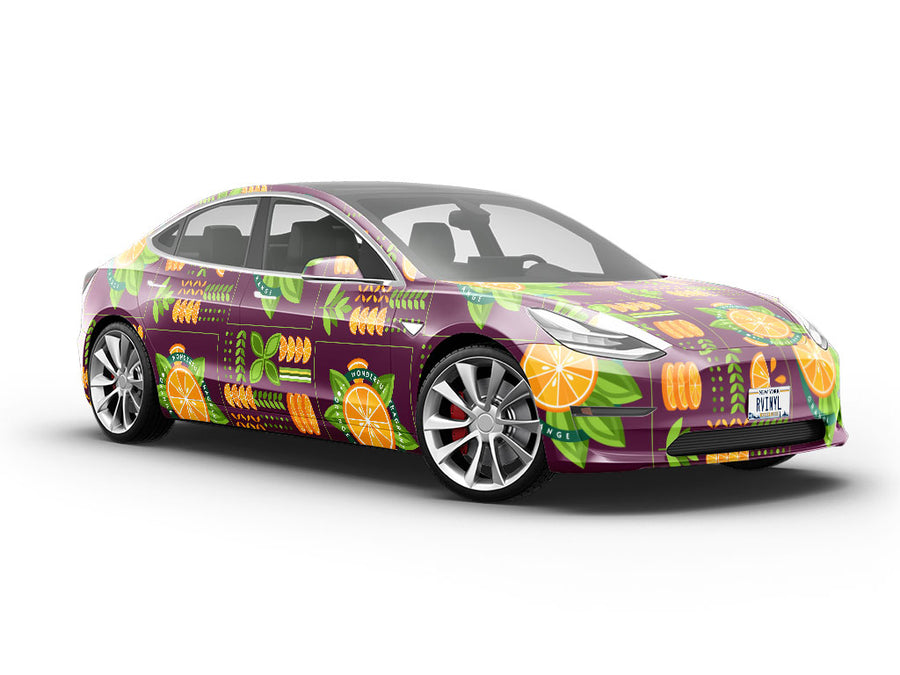 Citrus Champion Fruit Vehicle Vinyl Wrap