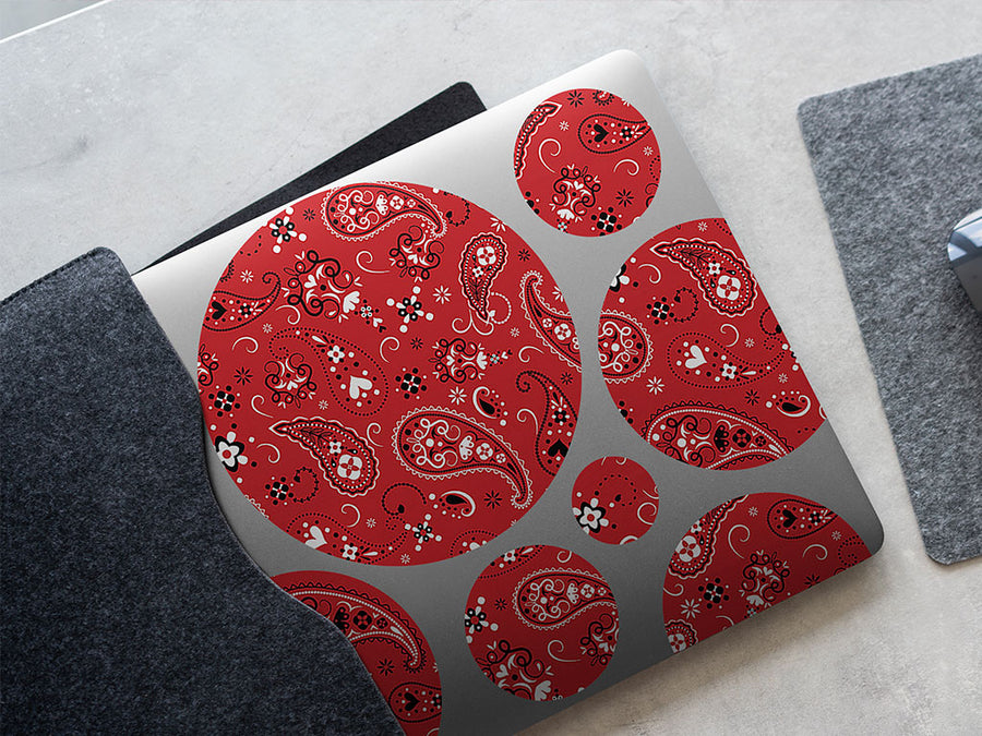 classic bandana paisley DIY Laptop Stickers