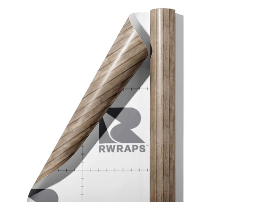 Classic Grey Wood Plank Wrap Film Sheets~Rwraps Series 914 Classic Grey Wood Plank Scrolled Sheet~4