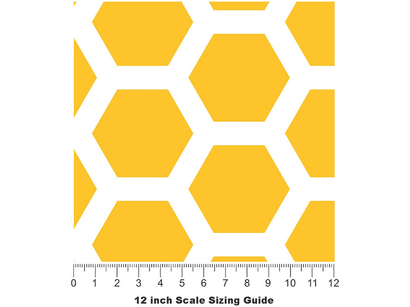 Classic Honeycomb Bug Vinyl Film Pattern Size 12 inch Scale~Rwraps Classic Honeycomb Bug Sizing Chart~2