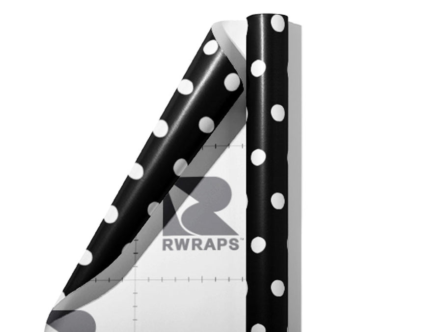 Classic Look Polka Dot Wrap Film Sheets~Rwraps Series 914 Classic Look Polka Dot Scrolled Sheet~3