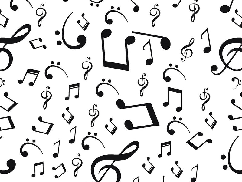 Classic Notes Music Vinyl Wrap Pattern~Rwraps Series 914 Digitally Printed Vinyl Wrap~0