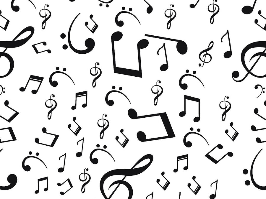 Classic Notes Music Vinyl Wrap Pattern~Rwraps Series 914 Digitally Printed Vinyl Wrap~0