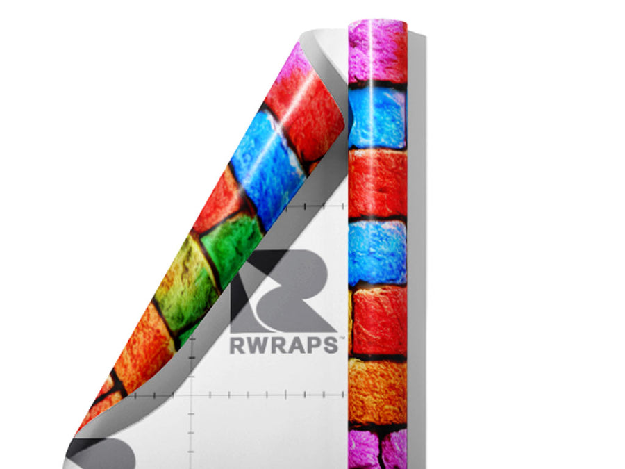 Classic Brick Wrap Film Sheets~Rwraps Series 914 Classic Brick Scrolled Sheet~4