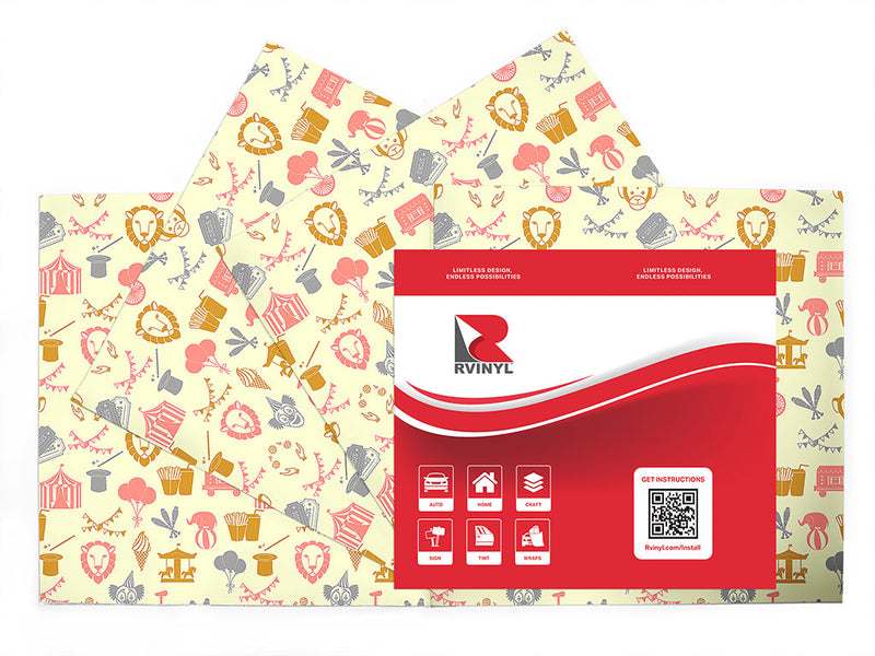 clean field circus Craft Vinyl Sheet Pack