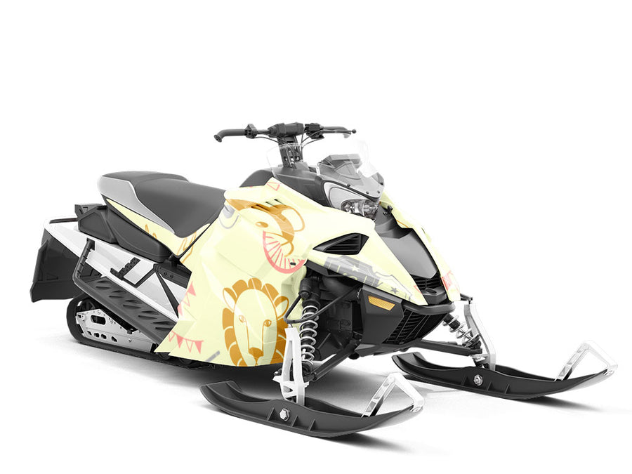 Clean Field Circus Custom Wrapped Snowmobile