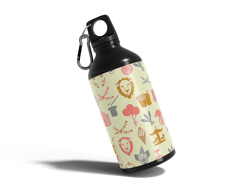 clean field circus Water Bottle DIY Stickers