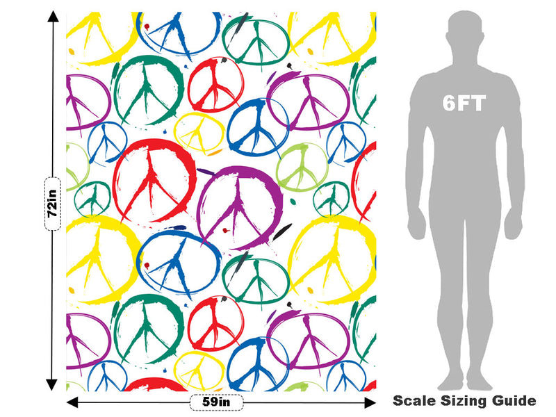 Clean Peace Graffiti Vehicle Wrap Scale~Rwraps Series 914 Clean Peace Graffiti Measurements~2