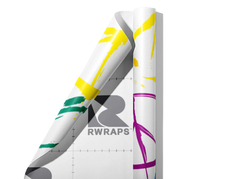 Clean Peace Graffiti Wrap Film Sheets~Rwraps Series 914 Clean Peace Graffiti Scrolled Sheet~4