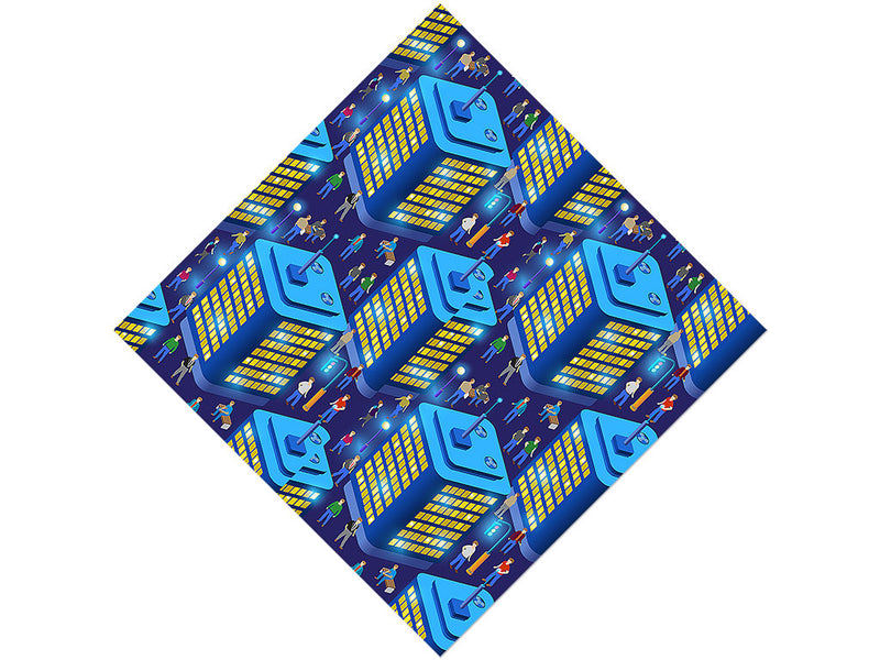 Clear the Streets Cityscape Vinyl Wrap Pattern