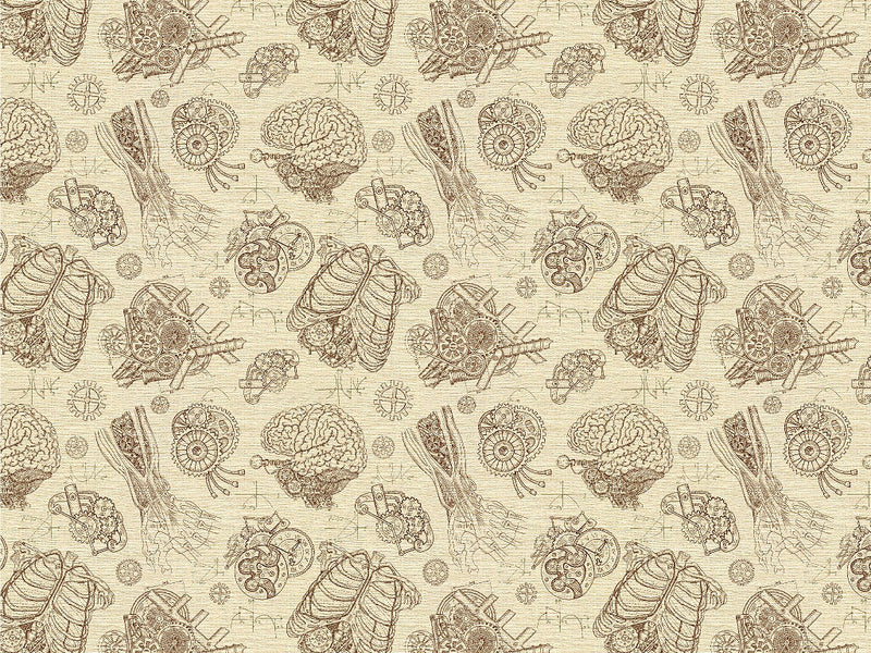 Clockwork Man Steampunk Vinyl Wrap Pattern~Rwraps Series 914 Digitally Printed Vinyl Wrap~0
