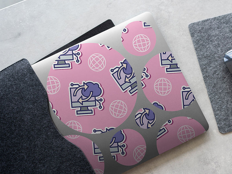 Cloud Sync Technology Vinyl Wrap Pattern