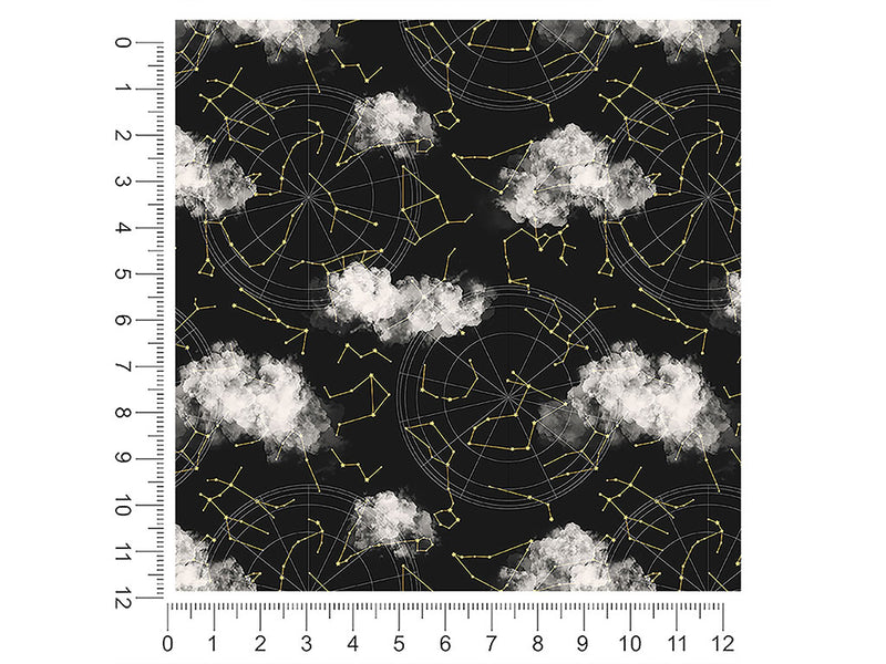 cloudy constellations astrology 1ft x 1ft Craft Sheets