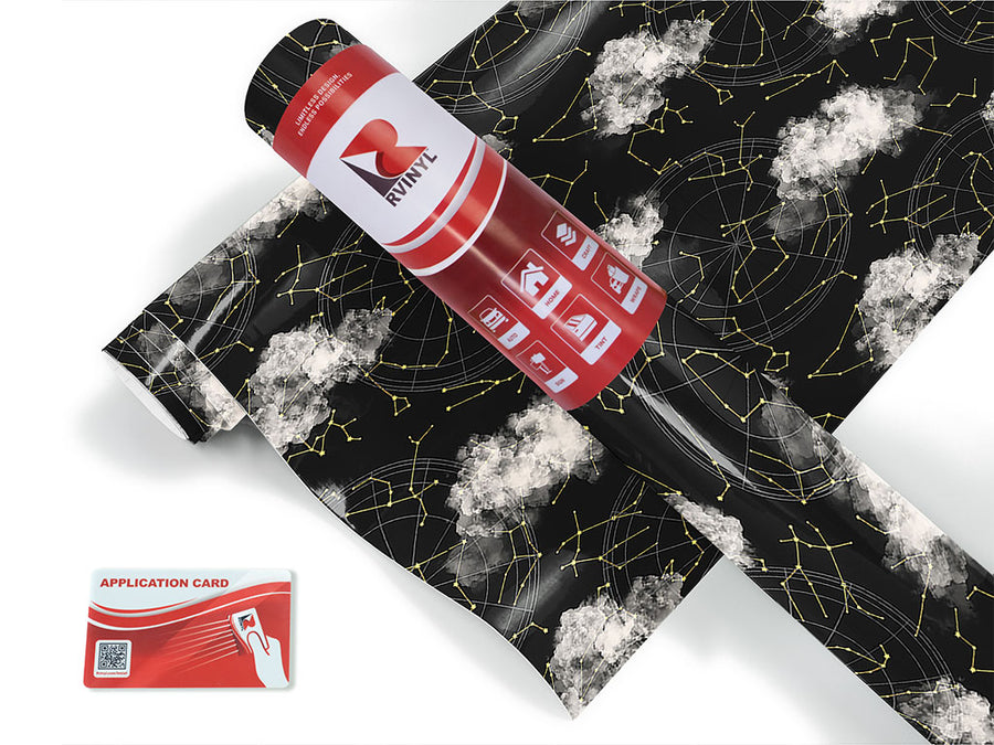 cloudy constellations astrology Craft Vinyl Roll