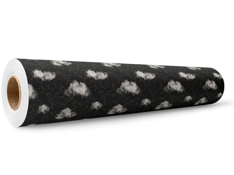 Cloudy Constellations Astrology Wrap Film Wholesale Roll~Rwraps Series 914 Digitally Printed Vinyl Roll~5