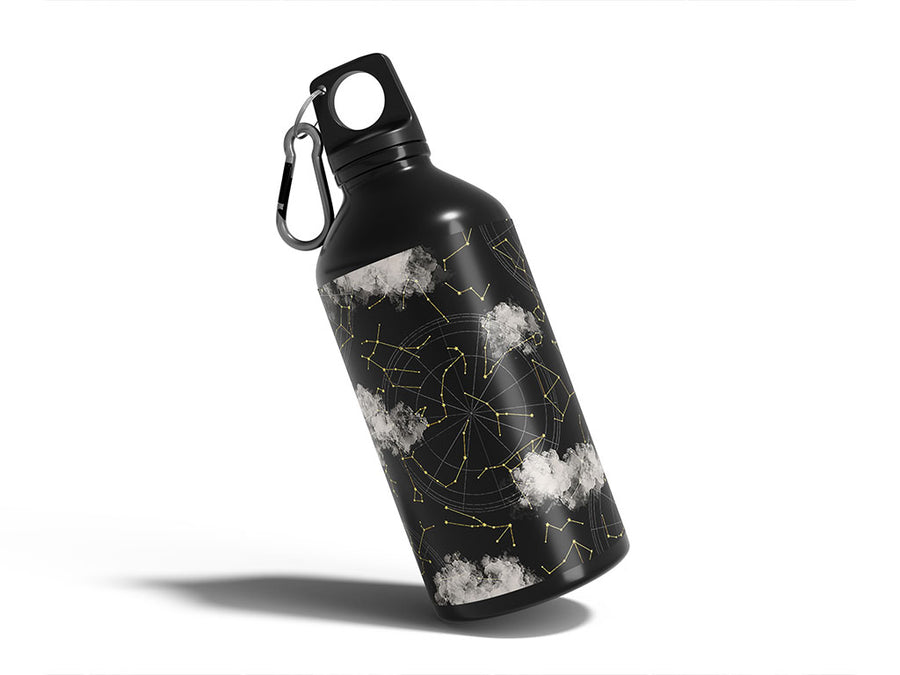 cloudy constellations astrology Water Bottle DIY Stickers