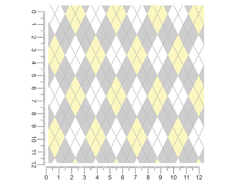 cloudy morning argyle 1ft x 1ft Craft Sheets