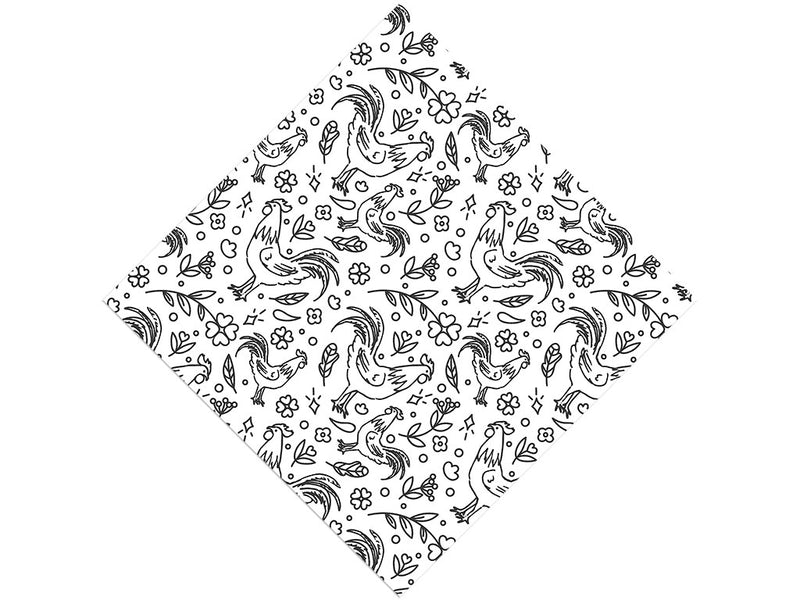 Cockadoodle Doo Birds Vinyl Wrap Pattern