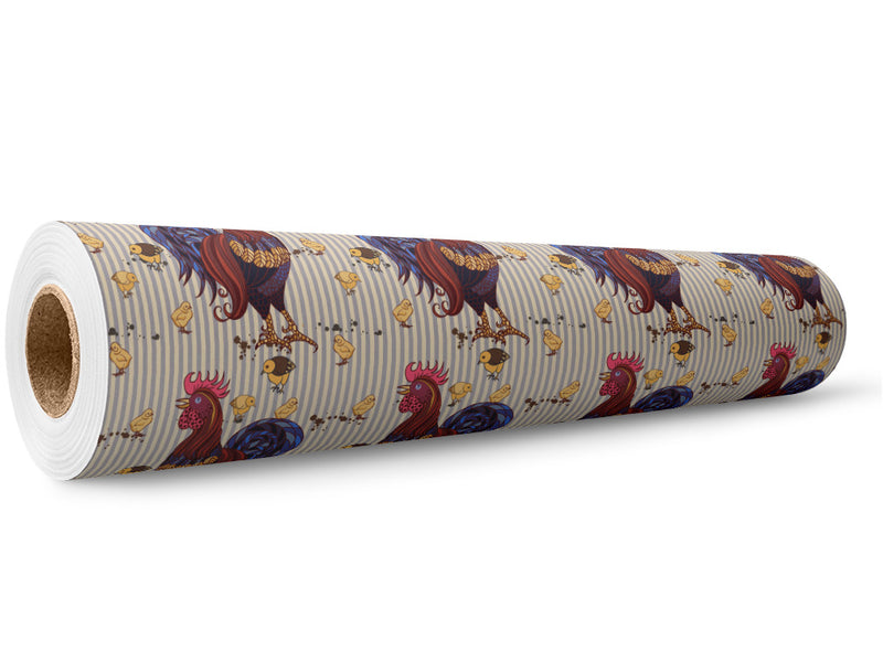 Cocks Walk Birds Wrap Film Wholesale Roll~Rwraps Series 914 Digitally Printed Vinyl Roll~5