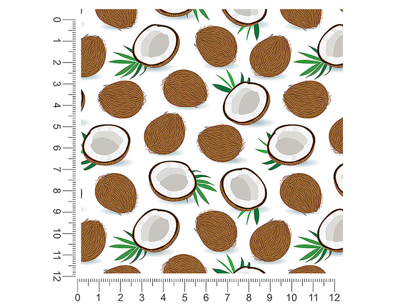 coconut whites fruit 1ft x 1ft Craft Sheets
