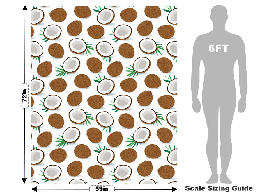 Coconut Whites Fruit Vehicle Wrap Scale~Rwraps Series 914 Coconut Whites Fruit Measurements~1