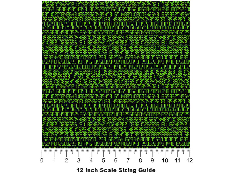 Code Monkey Technology Vinyl Film Pattern Size 12 inch Scale~Rwraps Code Monkey Technology Sizing Chart~3