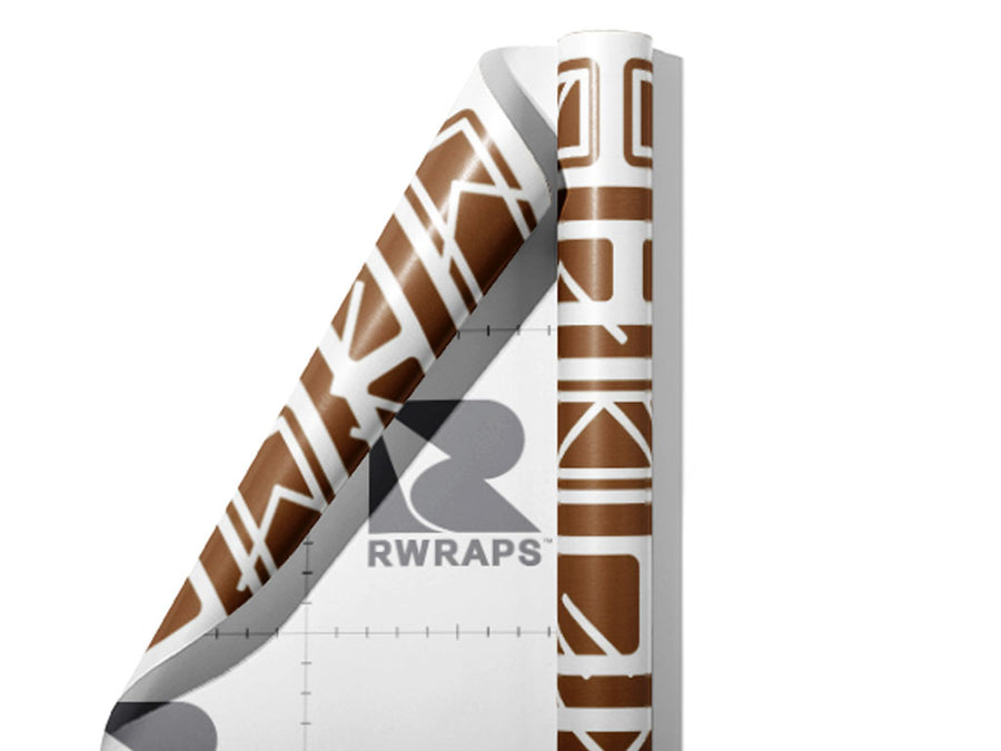 Coffee Brick Wrap Film Sheets~Rwraps Series 914 Coffee Brick Scrolled Sheet~4