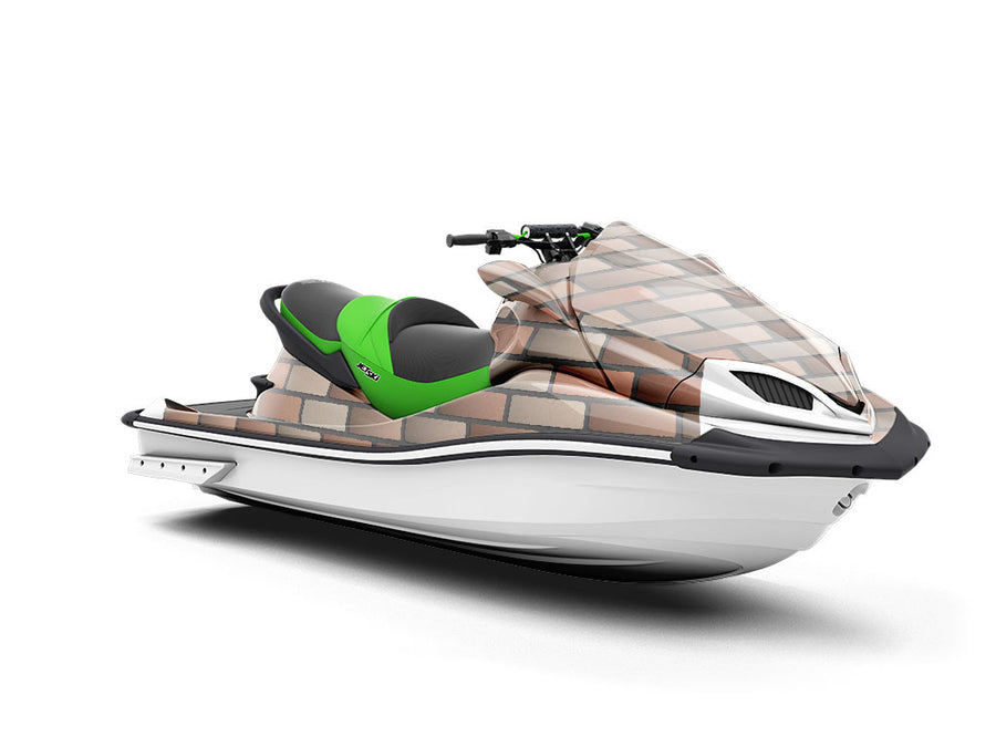 Coffee Brown Brick Jet Ski Vinyl Customized Wrap