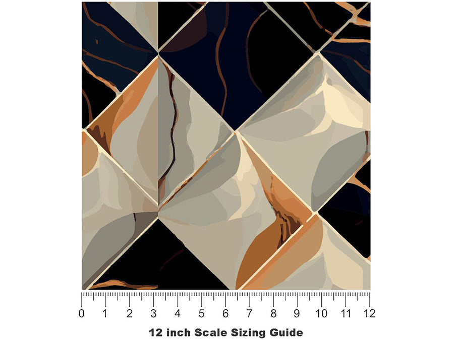Coffee Shop Tile Vinyl Film Pattern Size 12 inch Scale~Rwraps Coffee Shop Tile Sizing Chart~3