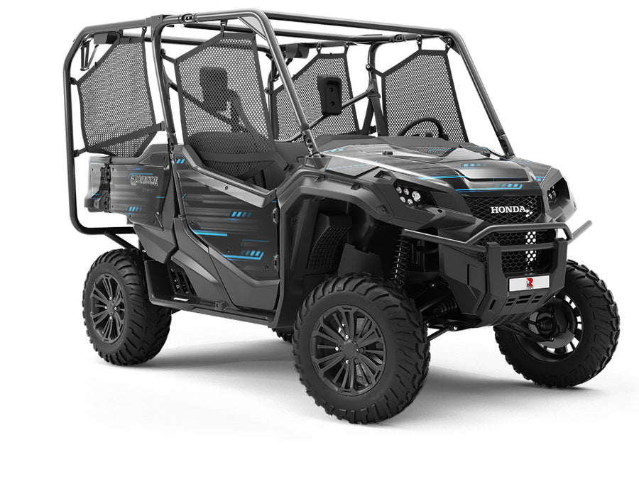 Cold Cobalt Technology Utility Vehicle Vinyl Wrap
