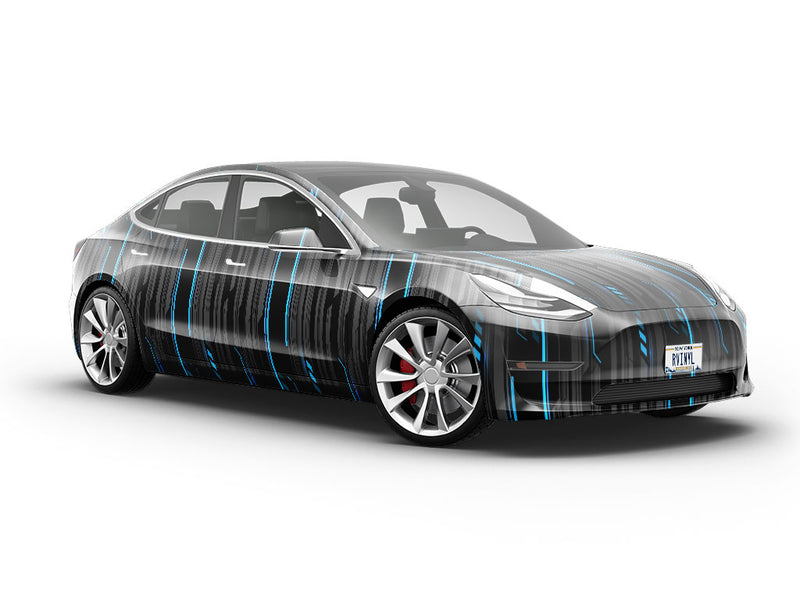 Cold Cobalt Technology Vehicle Vinyl Wrap