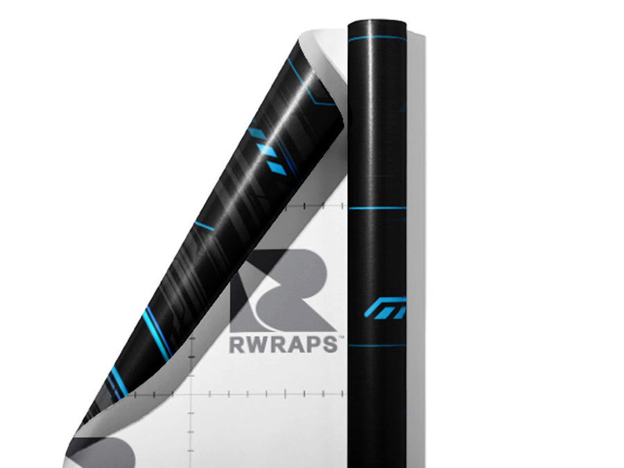 Cold Cobalt Technology Wrap Film Sheets~Rwraps Series 914 Cold Cobalt Technology Scrolled Sheet~4