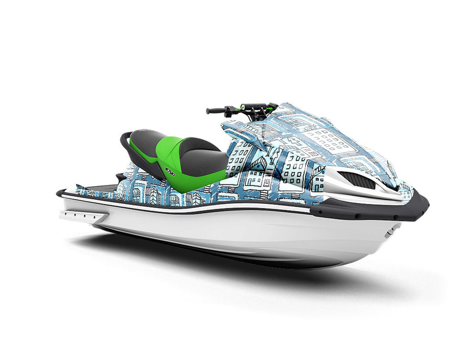 Cold Home Cityscape Jet Ski Vinyl Customized Wrap