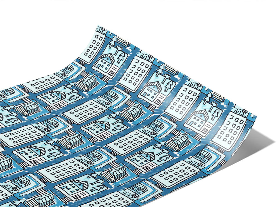 Cold Home Cityscape Vinyl Wraps~Rwraps Series 914 Digitally Printed Vinyl Wrap~1