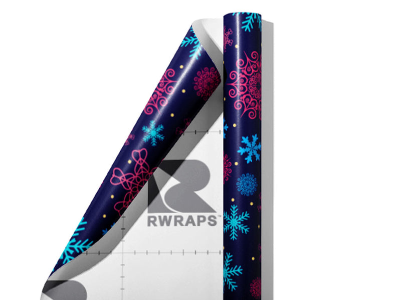 Cold Song Snow Wrap Film Sheets~Rwraps Series 914 Cold Song Snow Scrolled Sheet~3