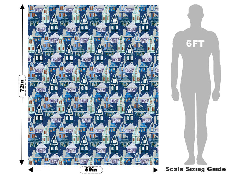 Cold Winter Cityscape Vehicle Wrap Scale~Rwraps Series 914 Cold Winter Cityscape Measurements~2