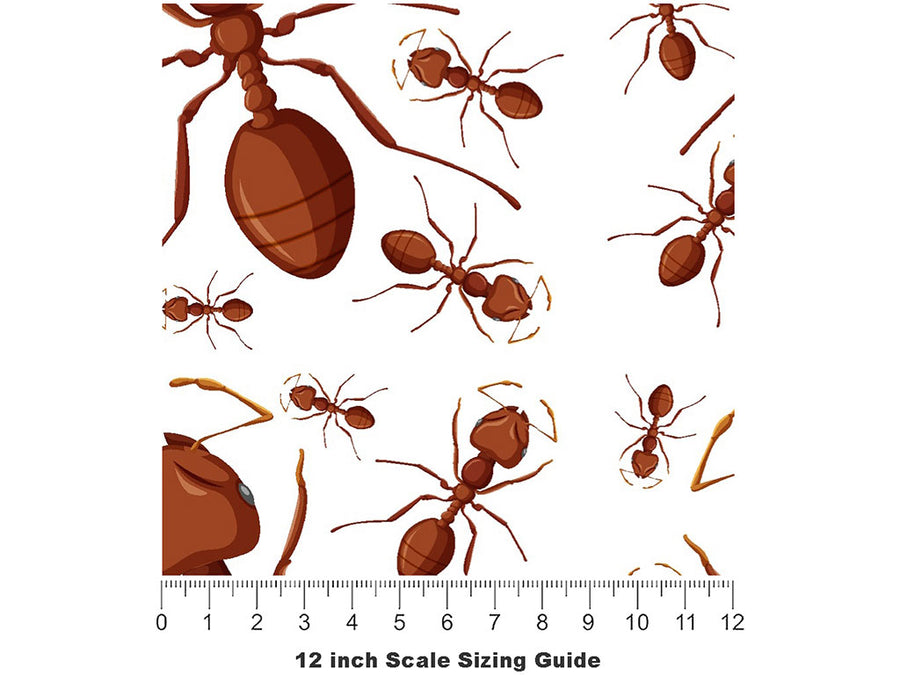 Colony Queen Bug Vinyl Film Pattern Size 12 inch Scale~Rwraps Colony Queen Bug Sizing Chart~2