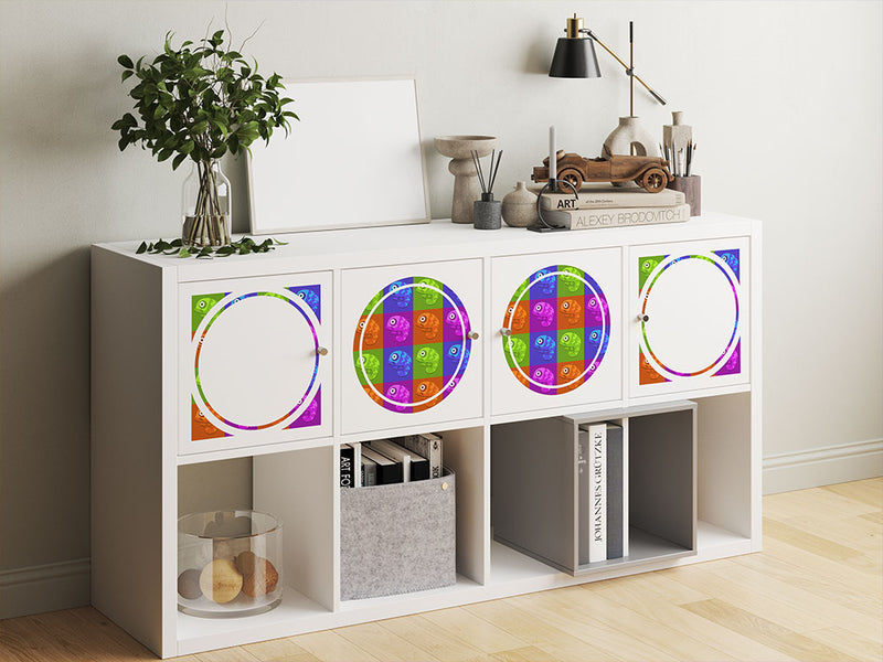 color block animal DIY Furniture Stickers