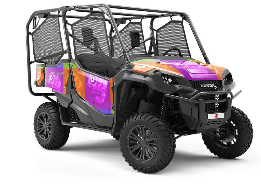 Color Block Reptile Utility Vehicle Vinyl Wrap