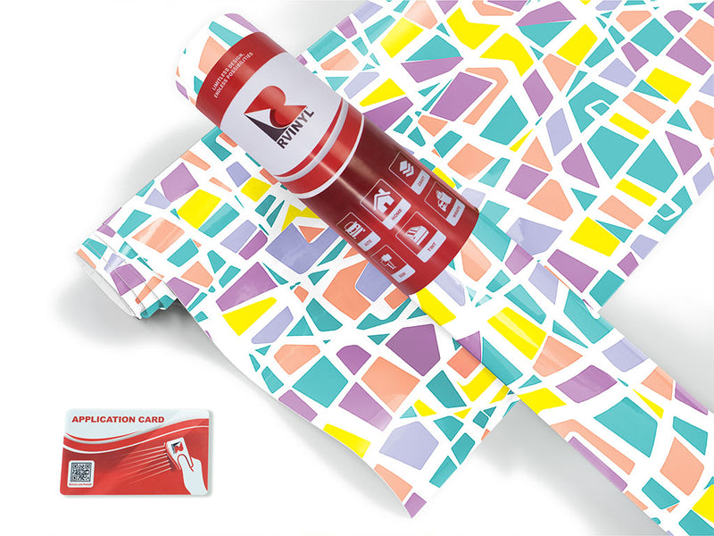 colorful catchall mosaic Craft Vinyl Roll