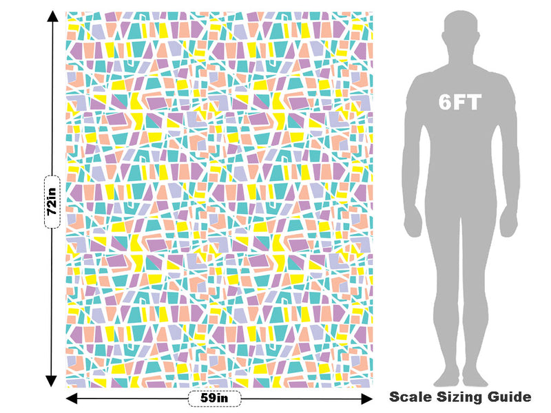 Colorful Catchall Mosaic Vehicle Wrap Scale~Rwraps Series 914 Colorful Catchall Mosaic Measurements~1