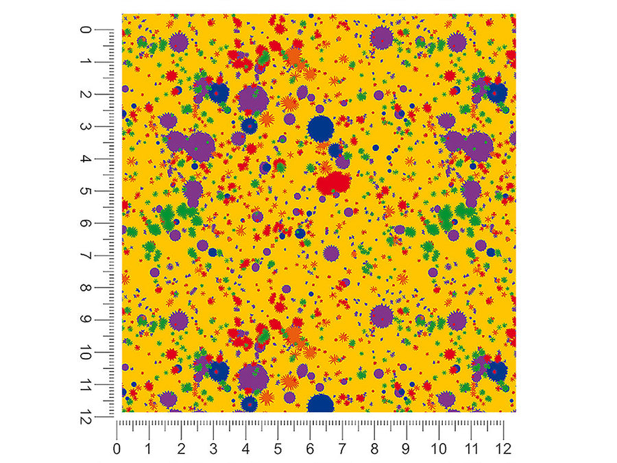 colorful classroom paint splatter 1ft x 1ft Craft Sheets