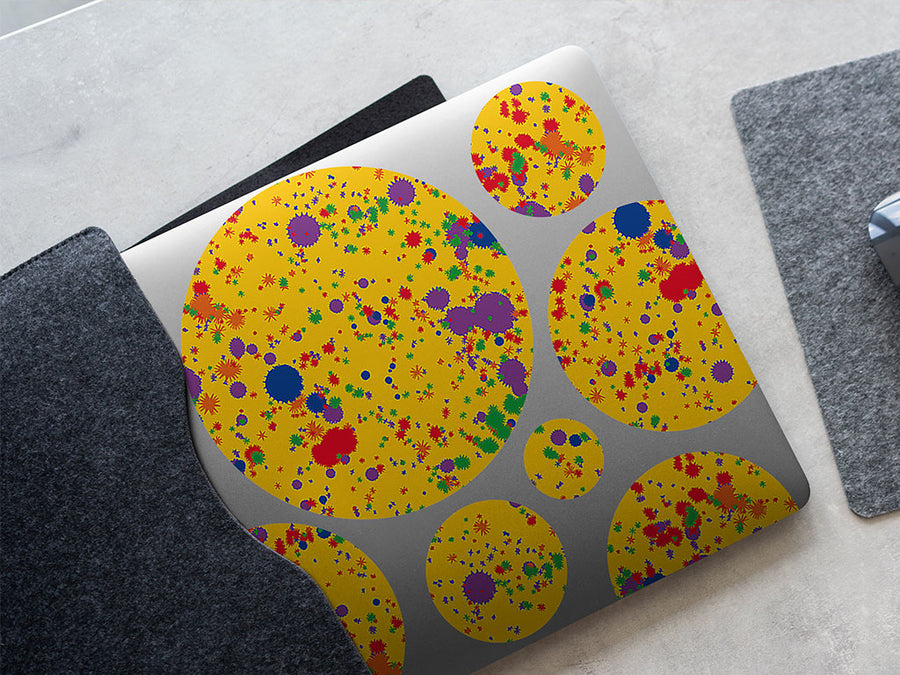 colorful classroom paint splatter DIY Laptop Stickers